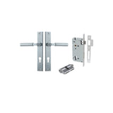 Berlin Lever - Rectangular Backplate Entrance Kit with High Security Lock - entrance set configuration (2 of 14)