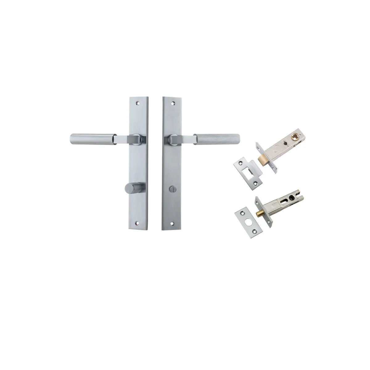 Berlin Lever - Rectangular Backplate Privacy Kit
