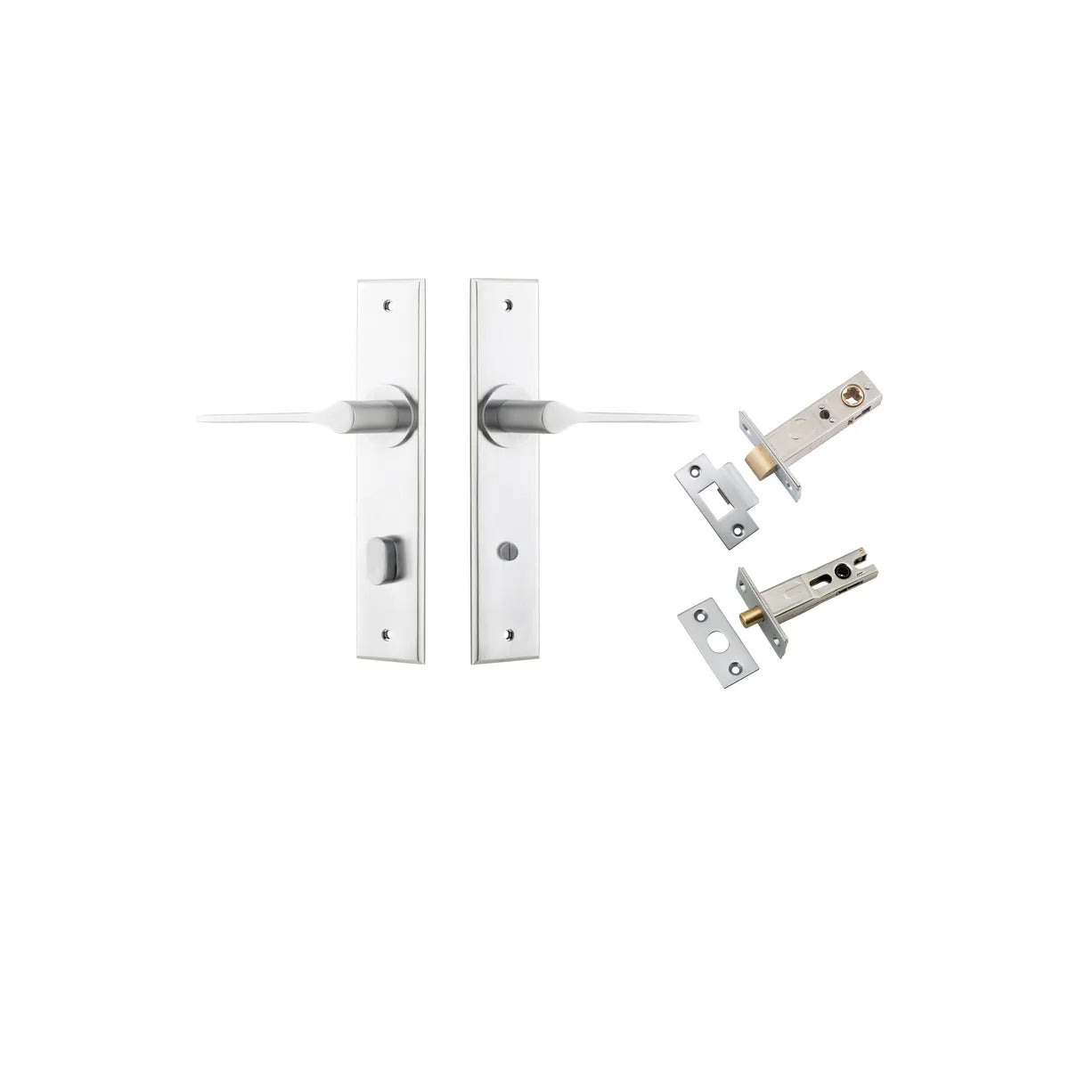 Como Lever - Chamfered Backplate Privacy Kit