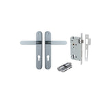 Bronte Lever - Oval Backplate Entrance Kit with High Security Lock - entrance set configuration (2 of 14)