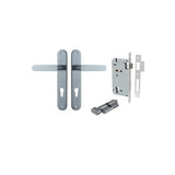 Bronte Lever - Oval Backplate Entrance Kit with High Security Lock - entrance set configuration (9 of 14)