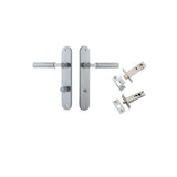 Brunswick Lever - Oval Backplate Privacy Kit