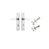 Bronte Lever - Chamfered Backplate Privacy Kit with Privacy Turn