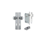 Guildford Knob - Rectangular Backplate Entrance Kit with High Security Lock