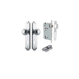 Paddington Knob - Shouldered Backplate Entrance Kit with High Security Lock - entrance set configuration (2 of 18)