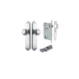 Cambridge Knob - Shouldered Backplate Entrance Kit with High Security Lock - entrance set configuration (11 of 18)