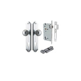 Guildford Knob - Shouldered Backplate Entrance Kit with High Security Lock - entrance set configuration (11 of 18)