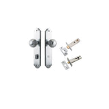 Guildford Knob - Shouldered Backplate Privacy Kit with Privacy Turn