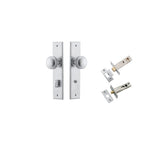 Paddington Knob - Chamfered Backplate Privacy Kit with Privacy Turn