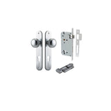 Paddington Knob - Oval Backplate Entrance Kit with High Security Lock in Brushed Brass - entrance set configuratio (11 of 18)