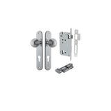 Guildford Knob - Oval Backplate Entrance Kit with High Security Lock - entrance set configuration (11 of 18)