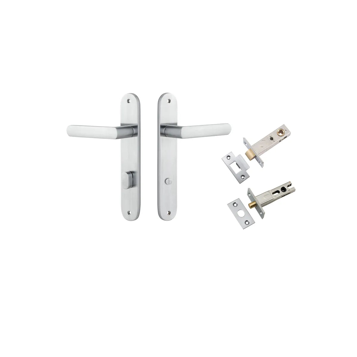 Osaka Lever - Oval Backplate Privacy Kit with Privacy Turn
