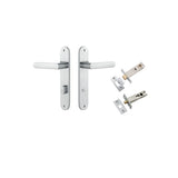 Osaka Lever - Oval Backplate Privacy Kit with Privacy Turn