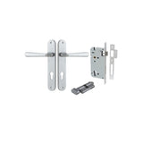 Copenhagen Lever - Oval Backplate Entrance Kit with High Security Lock - entrance set configuration (9 of 14)