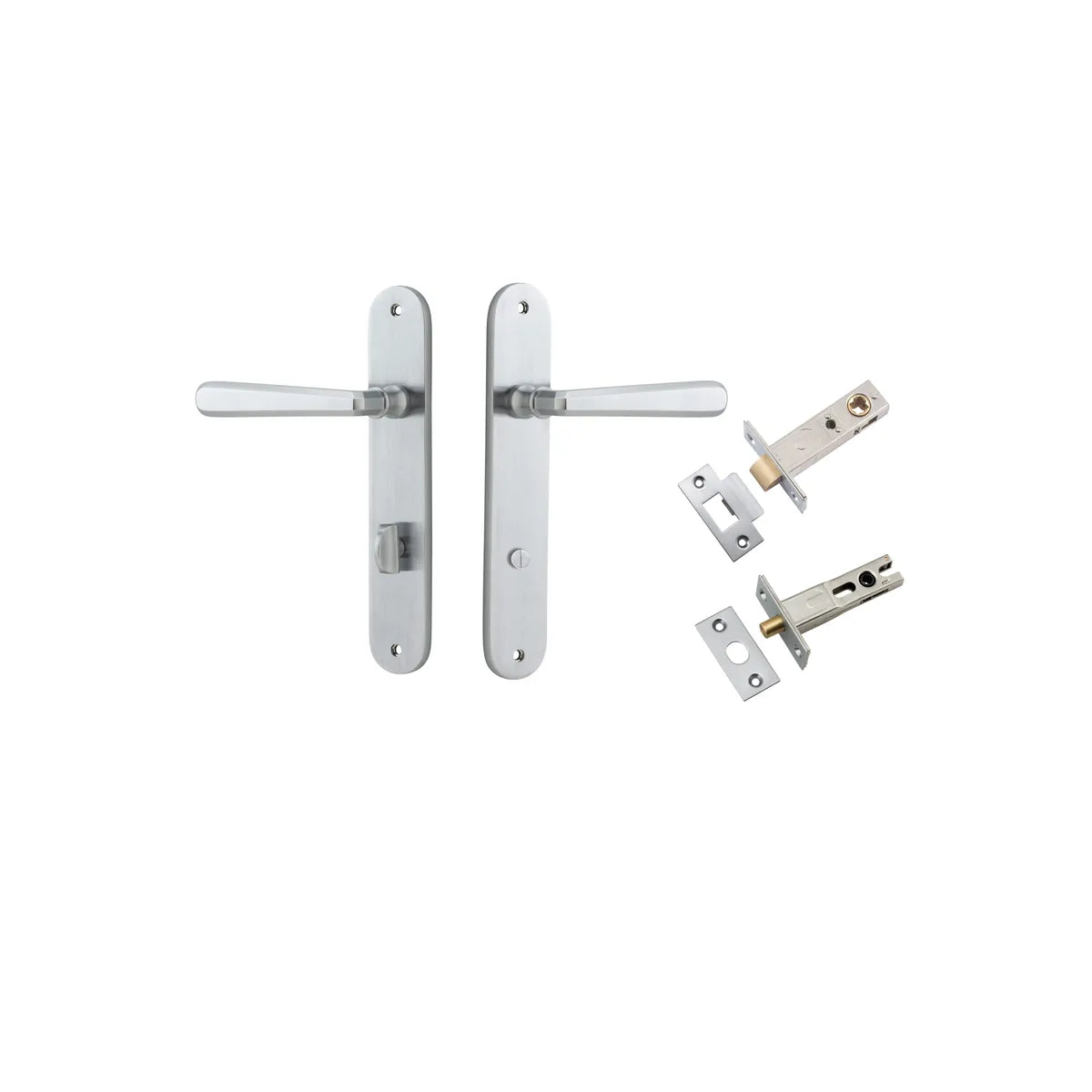 Copenhagen Lever - Oval Backplate Privacy Kit with Privacy Turn