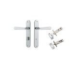 Copenhagen Lever - Oval Backplate Privacy Kit with Privacy Turn