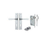 Copenhagen Lever - Chamfered Backplate Entrance Kit with High Security Lock - entrance set configuration (2 of 13)
