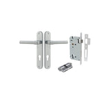 Helsinki Lever - Oval Backplate Entrance Kit with High Security Lock - entrance set configuration