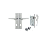 Helsinki Lever - Stepped Backplate Entrance Kit with High Security Lock