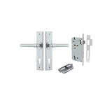 Helsinki Lever - Chamfered Backplate Entrance Kit with High Security Lock