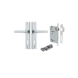 Helsinki Lever - Chamfered Backplate Entrance Kit with High Security Lock - entrance set configuration (9 of 14)