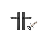 Sarlat Lever - Rectangular Backplate Passage Kit in Matt Black - alternative product view