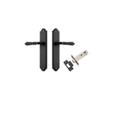 Sarlat Lever - Shouldered Backplate Passage Kit in Matt Black - alternative product view