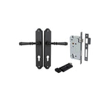 Verona Lever - Shouldered Backplate Entrance Kit with High Security Lock - entrance set configuration (13 of 18)