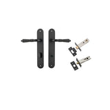 Sarlat Lever - Oval Backplate Privacy Kit with Privacy Turn