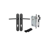 Baltimore Lever - Oval Backplate Entrance Kit with High Security Lock - entrance set configuration (10 of 14)