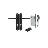 Annecy Lever - Oval Backplate Entrance Kit with High Security Lock - entrance set configuration (4 of 18)