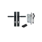 Berlin Lever - Rectangular Backplate Entrance Kit with High Security Lock - entrance set configuration (3 of 14)
