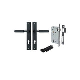 Berlin Lever - Rectangular Backplate Entrance Kit with High Security Lock - entrance set configuration (10 of 14)