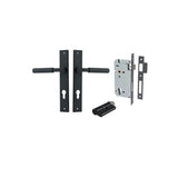 Brunswick Lever - Rectangular Backplate Entrance Kit with High Security Lock - entrance set configuration (3 of 12)