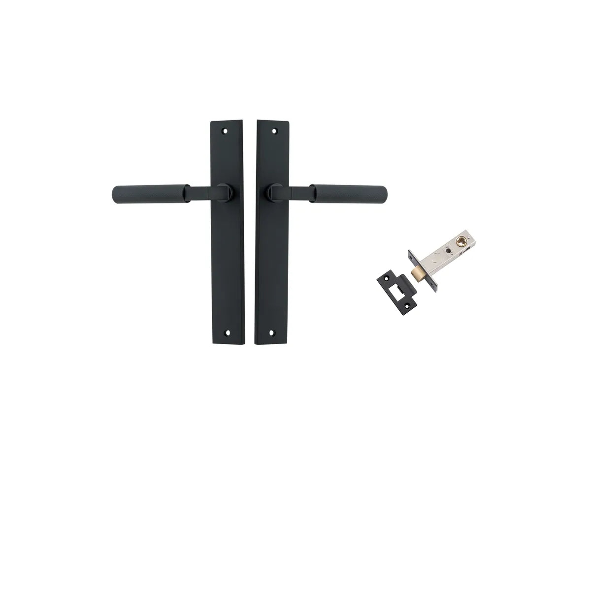 Brunswick Lever - Rectangular Backplate Passage Kit