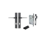Como Lever - Rectangular Backplate Entrance Kit with High Security Lock - entrance set configuration (3 of 14)