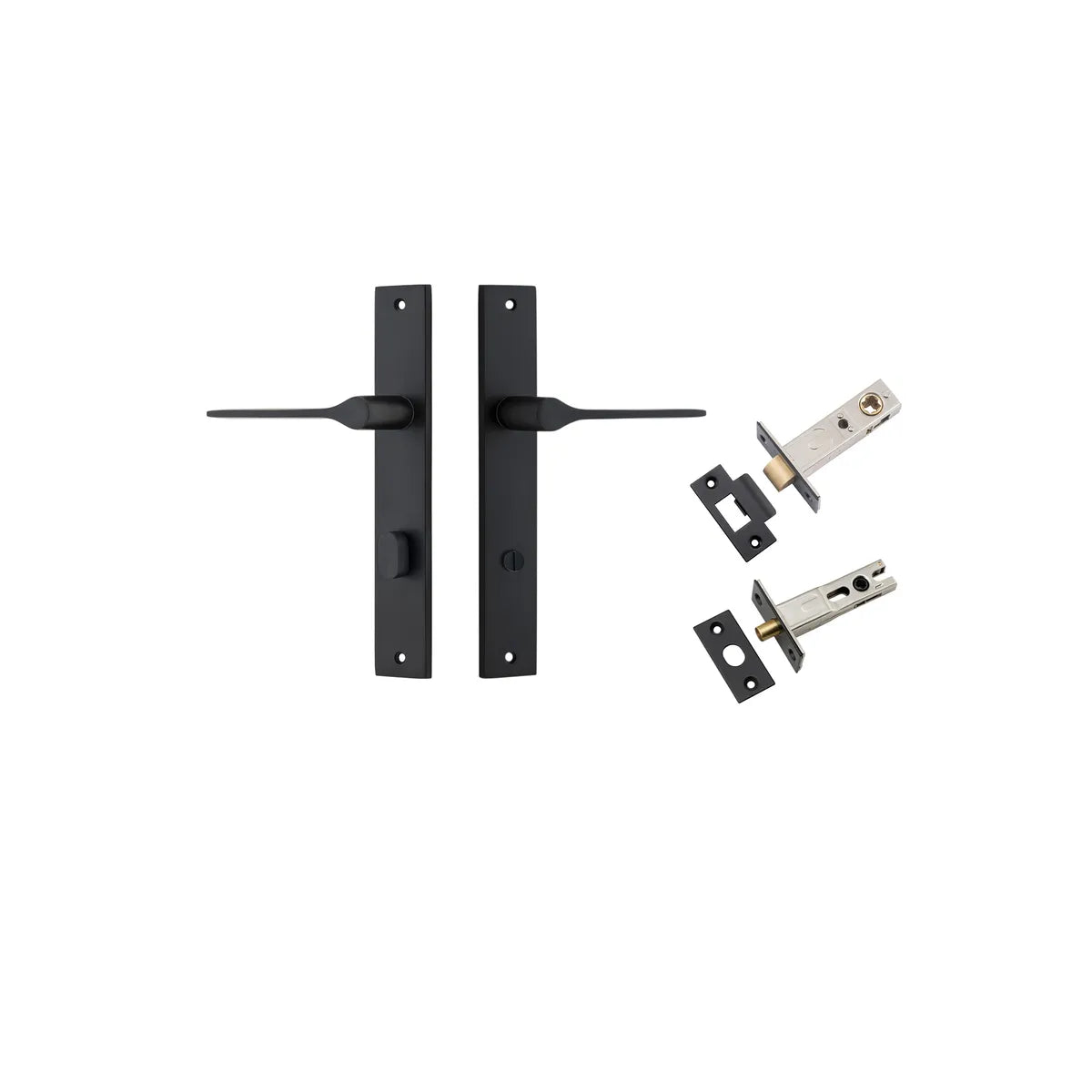 Como Lever - Rectangular Backplate Privacy Kit