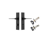 Como Lever - Chamfered Backplate Privacy Kit in Brushed Brass - privacy set configuration (3 of 7)