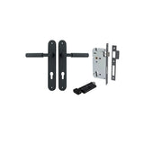 Berlin Lever - Oval Backplate Entrance Kit with High Security Lock in Brushed Brass - entrance set configuration (10 of 14)