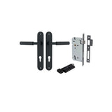 Brunswick Lever - Oval Backplate Entrance Kit with High Security Lock - entrance set configuration (9 of 12)