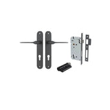 Como Lever - Oval Backplate Entrance Kit with High Security Lock