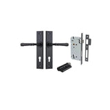 Verona Lever - Chamfered Backplate Entrance Kit with High Security Lock