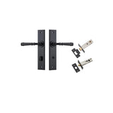 Verona Lever - Chamfered  Backplate Privacy Kit with Privacy Turn