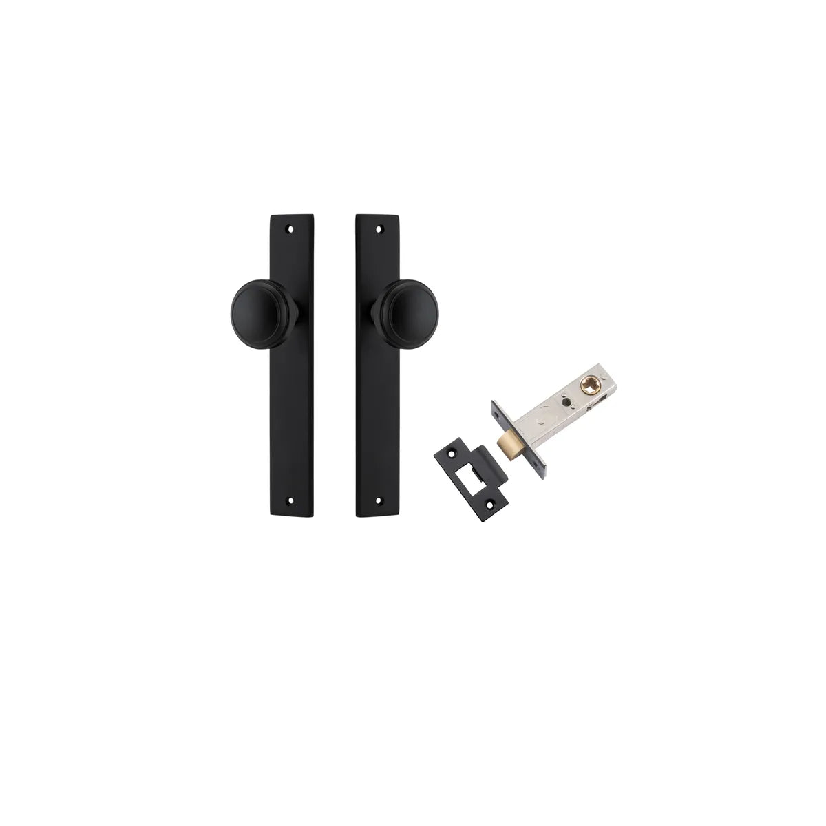 Paddington Knob - Rectangular Backplate Passage Kit