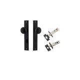 Cambridge Knob - Rectangular Backplate Privacy Kit with Privacy Turn