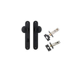 Paddington Knob - Oval Backplate Privacy Kit with Privacy Turn