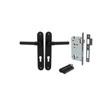 Helsinki Lever - Oval Backplate Entrance Kit with High Security Lock - entrance set configuration (4 of 14)