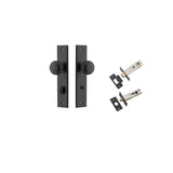 Cambridge Knob - Chamfered Backplate Privacy Kit with Privacy Turn