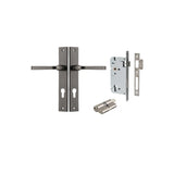Annecy Lever - Rectangular Backplate Entrance Kit with High Security Lock