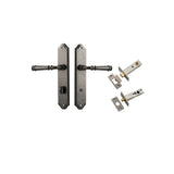 Verona Lever - Shouldered Backplate Privacy Kit with Privacy Turn